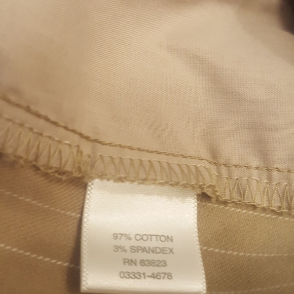 Christopher💙 & Banks Stretch Tan & Stripes Slacks - Picture 4 of 5